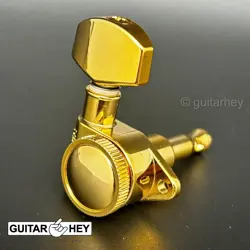 NEW GROVER 502 LOCKING TUNERS 3X3 MODERN GIBSON LES PAUL SMALL BUTTONS GOLD