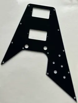 3 PLY BLACK PICKGUARD FIT FIT GIBSON FLYING V  STYLE GUITAR PARTS