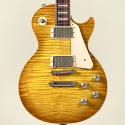 GIBSON GOOD HEATHER INDIVIDUAL! LES PAUL STANDARD 60S AAA FIGURED TOP -HONEY LEM