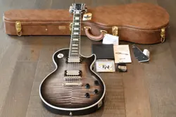 MINTY! GIBSON VIVIAN CAMPBELL SIGNED LES PAUL CUSTOM ANTRIM BASALT BURST + OHSC
