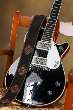 BLUE BELL STRAPS DESPERADOS STRAP -BLACK SUEDE- GIBSON FLOOR PRODUCTS