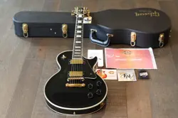 2004 GIBSON LES PAUL CUSTOM ELECTRIC GUITAR BLACK EBONY + COA OHSC
