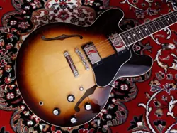 GIBSON ES-335 VINTAGE BURST SEMI-ACOUSTIC GUITAR NO.DG958