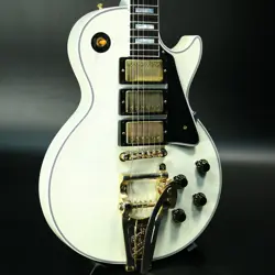 GIBSON ML 1957 LES PAUL CUSTOM REI 3PU ULTRA LIGHT AGED POLARIS WHITE S/N 741209