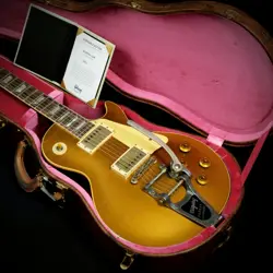 GIBSON CS / ML 1957 LES PAUL STANDARD HEAVY AGED GOLD TOP DARK BACK S/N: 7 4811