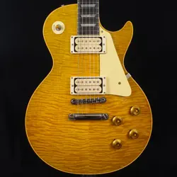 GIBSON CUSTOM SHOP 1959 LES PAUL STANDARD R-TOP GREEN LEMON FADE GLOSS NH *EN855