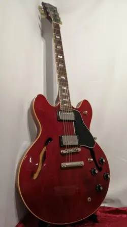 GIBSON ES-335TD CHERRY USA 1977 VINTAGE SEMI HOLLOW BODY ELECTRIC GUITAR MOD
