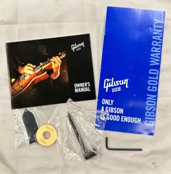 6 PIECE GIBSON OWNERS MANUAL   GUITAR TRUSS ROD TOOL, COVER, RING, WRENCH  NEW