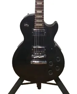 [GIBSON] LES PAUL STUDIO BLACK MADE IN USA ELECTRIC GUITAR WITH HARD CASE USED