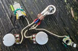 GIBSON FLYING V 67 WIRING HARNESS BOURNS 500K, FIXED WAH BASS CUT TONE POT