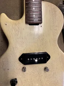 GIBSON CUSTOM SHOP HISTORIC COLLECTION 1957 LES PAUL JUNIOR SINGLE CUT TV WHITE 