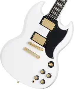 EPIPHONE/INSPIRED BY GIBSON SG CUSTOM ALPINE WHITE ELECTRIC GUITAR WITH GIG BAG