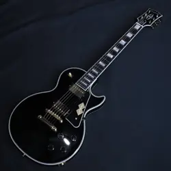 EPIPHONE INSPIRED BY GIBSON CUSTOM LES PAUL CUSTOM EBONY   STORE