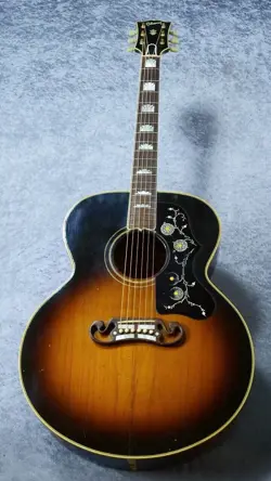 GIBSON 1958 SJ-200 KING OF FLAT TOP SUNBURST 1996 ACOUSTIC GUITAR 250316
