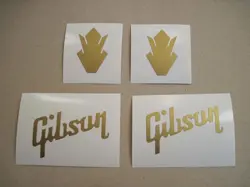 4 CROWN GIBSON OV GUITAR HEADSTOCK DECAL VINYL LOGO S1 STICKER