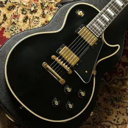 GIBSON CUSTOM SHOP 1968 LES PAUL CUSTOM REISSUE GLOSS EBONY 4.08KG #GG2SJ