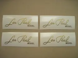 4 LES PAUL MODEL CZTR GIBSON GUITAR HEADSTOCK DECAL VINYL STICKER LOGO