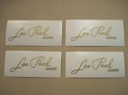 4 LES PAUL JUNIOR CHB GIBSON GUITAR HEADSTOCK DECAL VINYL STICKER LOGO
