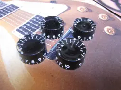 1991 GIBSON LES PAUL STUDIO BLACK SPEED KNOBS