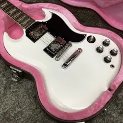 EPIPHONE INSPIRED BY GIBSON 1961 LES PAUL SG STANDARD/AGED CLASSIC WHITE USED