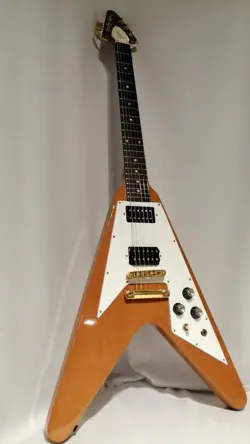 GIBSON '67 FLYING V LTD REISSUE MAHOGANY BODY GOLD HARDWARE USED
