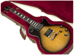 GIBSON LES PAUL SIGNATURE PLAYER PLUS SATIN VINTAGE SUNBURST, AA MAPLE TOP, USED