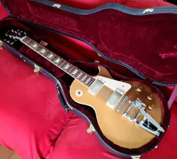 ELECTRIC GUITAR GIBSON HISTORIC COLLECTION R7 LES PAUL GOLD TOP BIGSBY S/N 7110