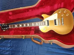 2017 GIBSON LES PAUL CLASSIC T GOLDTOP ELECTRIC GUITAR W/ HARDSHELL CASE 