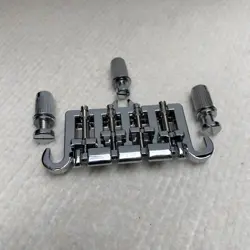CHROME 3 POINT 4 STRING ELECTRIC BASS BRIDGE FOR EPIPHONE,GIBSON BASS GUITAR