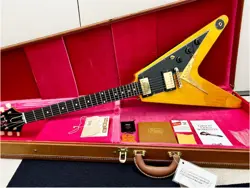 ELECTRIC GUITAR GIBSON CUSTOM SHOP 1958 KORINA FLYING V REISSUE VOS NATURAL 2021