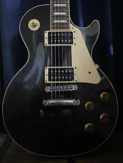 ELECTRIC GUITAR GIBSON LES PAUL MODEL STANDARD 2012 BLACK WITH HARD CASE