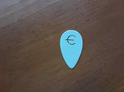 VINTAGE RARE EPIPHONE GUITAR PICK 1960'S GIBSON WHITE GOLD