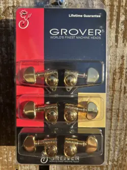 GROVER GOLD ORIGINAL 14:1 ROTOMATIC TUNERS FOR GIBSON®/EPIPHONE® GUITAR 102G