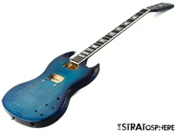 GIBSON USA SG MODERN BODY   NECK AMERICAN NITRO TRANSPARENT BLUEBERRY FADE