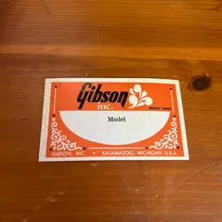 1970'S GIBSON BLANK