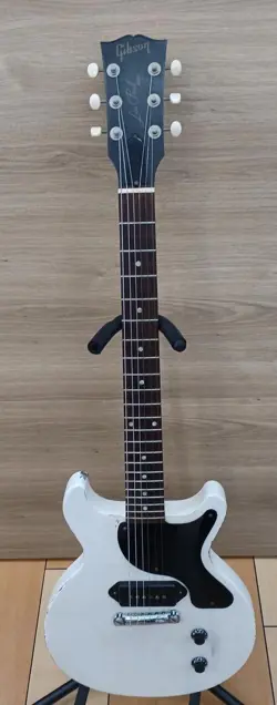 GIBSON LES PAUL JR. FADED WHITE VINTAGE ELECTRIC GUITAR - USED CONDITION