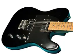 BACCHUS BTE-3 ELECTRIC GUITAR BLACK, ROASTED MAPLE, GIBSON PICKUPS, USED