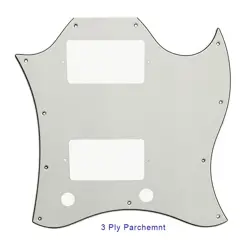 PARTS FOR US GIBSON SG PAF HUMBUCKER GUITAR PICKGUARDS, 3PLY PARCHMENT