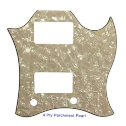 PARTS FOR US GIBSON SG PAF HUMBUCKER GUITAR PICKGUARDS, 4PLY PARCHMENT PEARL