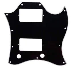 GUITAR PARTS FOR US GIBSON SG PAF HUMBUCKER GUITAR PICKGUARDS, 5PLY BLACK
