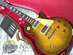 GIBSON 2021 LES PAUL VOS 1959 GREEN LEMON FADE HISTORIC COLLECTION MINT CONDITIO