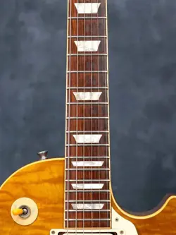 GIBSON CUSTOM SHOP 1958 LES PAUL FIGURED TOP WITH TOM HOLMES PICKUPS, USED