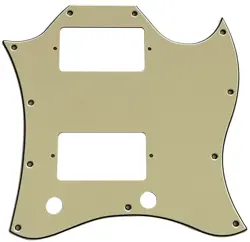 VINTAGE YELLOW PICKGUARD GUITAR PARTS FOR GIBSON SG STANDARD FULL FACE STYLE