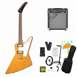EPIPHONE INSPIRED BY GIBSON CUSTOM 1958 KORINA EXPLORER WH PG AGED NATURAL FENDE