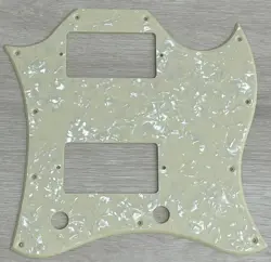 FOR FIT US GIBSON SG STANDARD STYLE FULL FACE GUITAR PICKGUARD,1 PLY CREAM PEARL