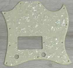 FOR GIBSON SG STANDARD SINGLE HUMBUCKER STYLE GUITAR PICKGUARD,1 PLY CREAM PEARL