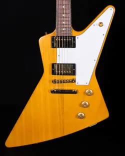 EPIPHONE INSPIRED BY GIBSON 1958 KORINA EXPLORER, AGED NATURAL -HARD CASE