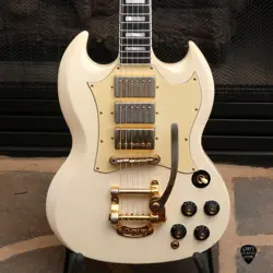 1969 GIBSON SG CUSTOM, RARE GUITAR IN ORIGINAL POLARIS WHITE FINISH