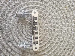 GIBSON BRAND NASHVILLE TUNE-O-MATIC  BRIDGE WITH FULL ASSEMBLY - NICKEL NEW