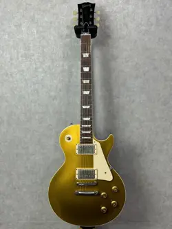 GIBSON CUSTOM SHOP STANDARD HISTORIC 57 LES PAUL REISSUE GOLD TOP DARK BACK VOS